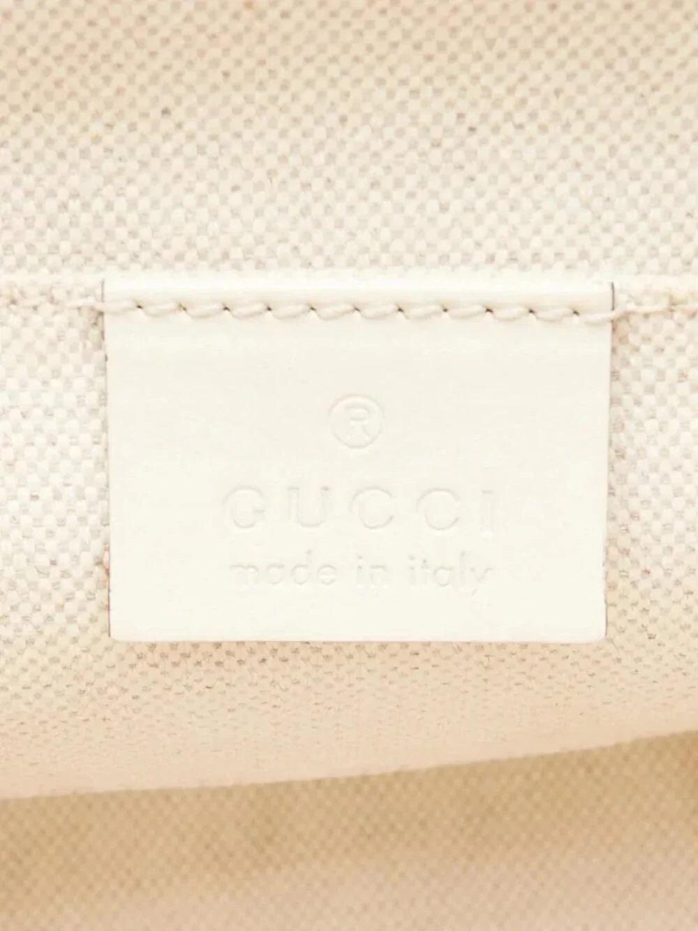 Gucci White Smooth Leather 1955 Horsebit Mini Bag